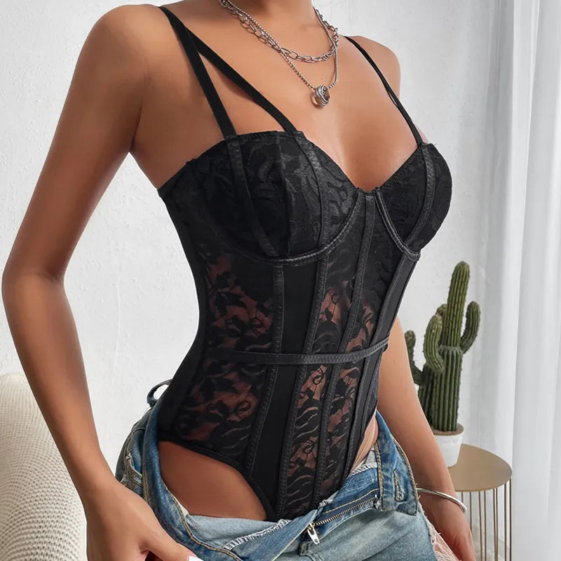 Millie™ - Body in Pizzo con Corsetto